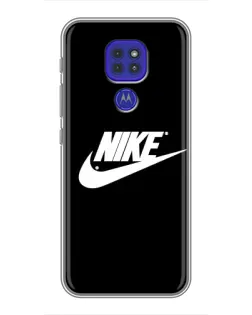 Чехол для Motorola MOTO G9 Play с картинкой «Мазки краски Nike»
