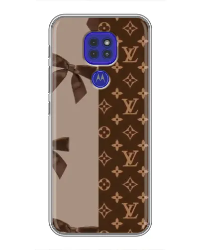 Чохол для Motorola MOTO G9 Play з картинкою «Louis Vuitton — банти»