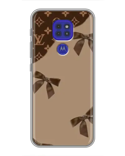 Чохол для Motorola MOTO G9 Play з картинкою «LV — кавовий атлас»