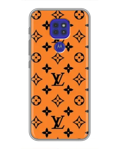 Чохол для Motorola MOTO G9 Play з картинкою «Помаранчевий стиль LV»