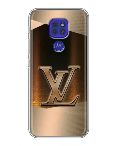 Чохол для Motorola MOTO G9 Play з картинкою «LV — золоте сяйво»