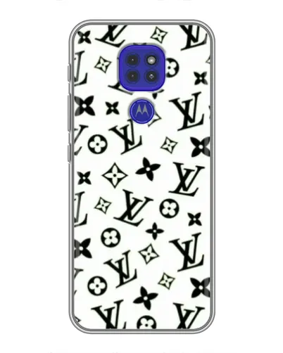 Чохол для Motorola MOTO G9 Play з картинкою «Монохромний хаос LV»