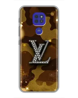 Чохол для Motorola MOTO G9 Play з картинкою «Камуфляжний Louis Vuitton»