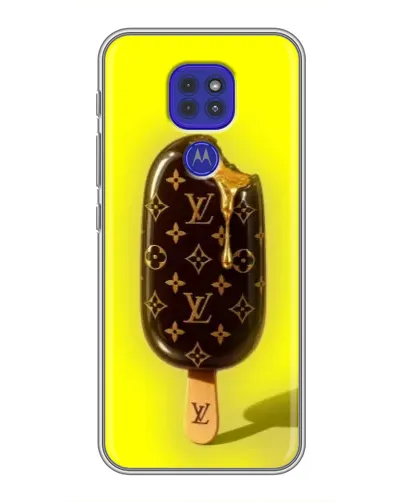 Чохол для Motorola MOTO G9 Play з картинкою «Морозиво від LV»