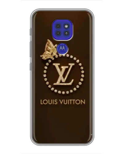 Чохол для Motorola MOTO G9 Play з картинкою «LV — золота печатка»