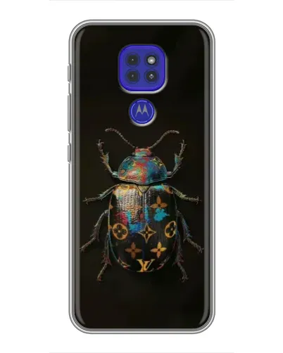 Чохол для Motorola MOTO G9 Play з картинкою «LV — мармуровий принт»