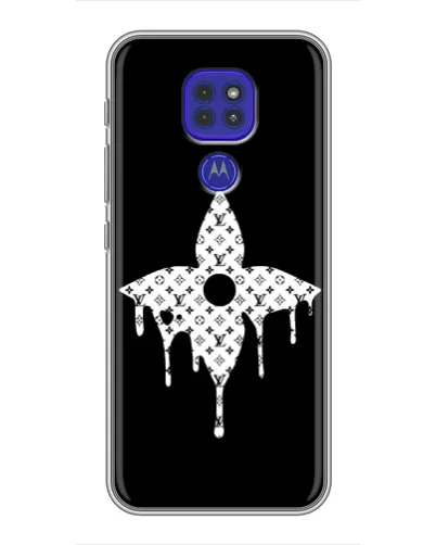 Чохол для Motorola MOTO G9 Play з картинкою «Квіткова монограма»