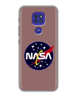 Чохол для Motorola MOTO G9 Play з картинкою «NASA — ретро космос»