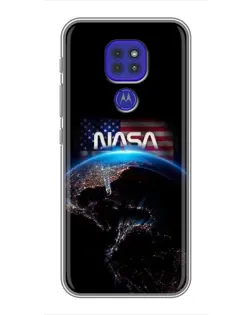 Чохол для Motorola MOTO G9 Play з картинкою «Земля з космосу NASA»