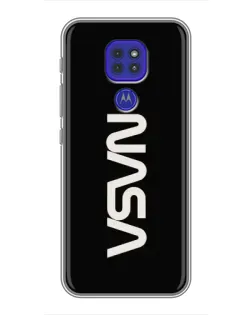 Чохол для Motorola MOTO G9 Play з картинкою «NASA — вертикальний логотип»