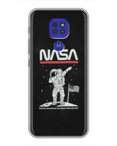 Чохол для Motorola MOTO G9 Play з картинкою «NASA — крокуємо по Місяцю» Чохол для Motorola MOTO G9 Play з картинкою «NASA — крокуємо по Місяцю»