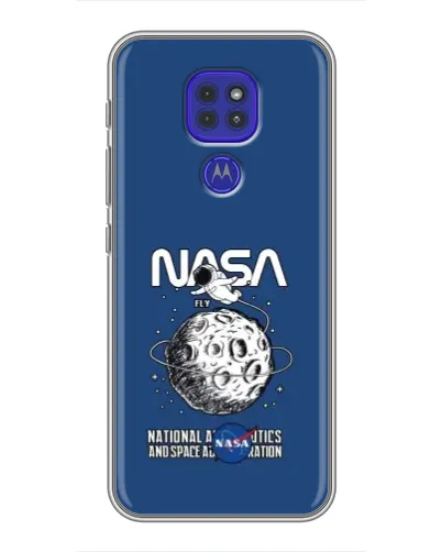 Чохол для Motorola MOTO G9 Play з картинкою «NASA — місячна місія» Чохол для Motorola MOTO G9 Play з картинкою «NASA — місячна місія»