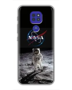 Чохол для Motorola MOTO G9 Play з картинкою «Астронавт на Місяці»