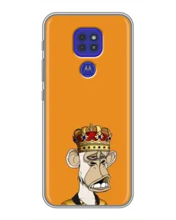 Чехол для Motorola MOTO G9 Play с картинкой «Золотая обезьяна Bored Ape»