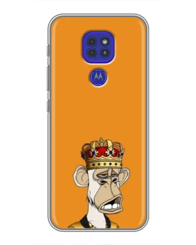 Чехол для Motorola MOTO G9 Play с картинкой «Золотая обезьяна Bored Ape»