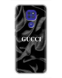 Чехол для Motorola MOTO G9 Play с картинкой «Gucci — шелковые волны»
