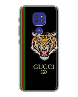 Чехол для Motorola MOTO G9 Play с картинкой «Тигр Gucci»