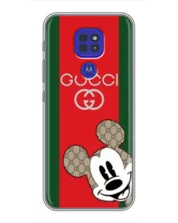 Чохол для Motorola MOTO G9 Play з картинкою «Gucci — смуги та Міккі»