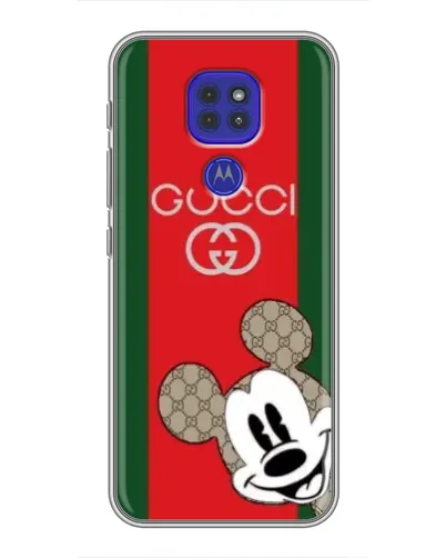 Чохол для Motorola MOTO G9 Play з картинкою «Gucci — смуги та Міккі»