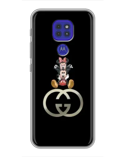 Чохол для Motorola MOTO G9 Play з картинкою «Мінні Маус на лого»