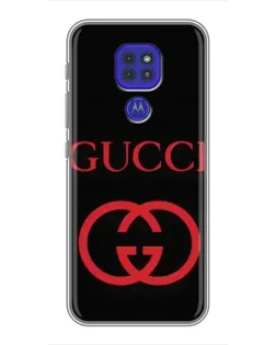 Чохол для Motorola MOTO G9 Play з картинкою «Gucci — червоний логотип»