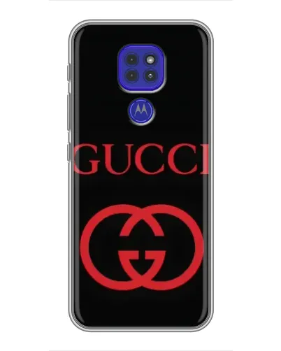 Чохол для Motorola MOTO G9 Play з картинкою «Gucci — червоний логотип»