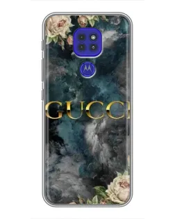 Чохол для Motorola MOTO G9 Play з картинкою «Абстрактні квіти Gucci»