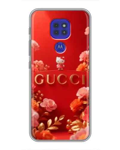 Чохол для Motorola MOTO G9 Play з картинкою «Gucci — золотий сад»