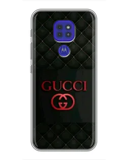 Чохол для Motorola MOTO G9 Play з картинкою «Gucci — стьобаний чорний»