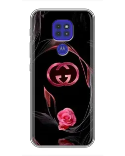 Чохол для Motorola MOTO G9 Play з картинкою «Gucci — неонова троянда»