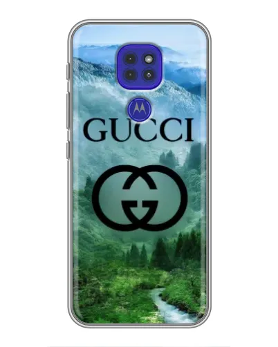 Чохол для Motorola MOTO G9 Play з картинкою «Gucci — гірський пейзаж»