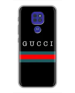 Чохол для Motorola MOTO G9 Play з картинкою «Gucci — червоний пояс»