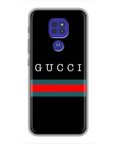 Чохол для Motorola MOTO G9 Play з картинкою «Gucci — червоний пояс»
