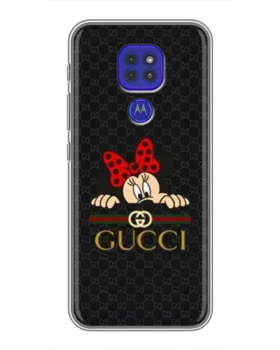 Чохол для Motorola MOTO G9 Play з картинкою «Мінні Маус Gucci — чорний»