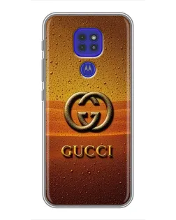 Чехол для Motorola MOTO G9 Play с картинкой «Gucci — солнечный градиент»