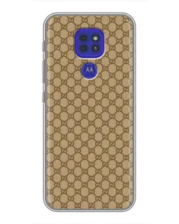 Чехол для Motorola MOTO G9 Play с картинкой «Gucci — классический беж»
