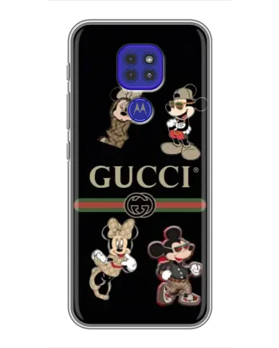 Чехол для Motorola MOTO G9 Play с картинкой «Gucci — герои Disney и монограмма» Чехол для Motorola MOTO G9 Play с картинкой «Gucci — герои Disney и монограмма»