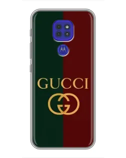 Чехол для Motorola MOTO G9 Play с картинкой «Gucci — темно-зеленый градиент»