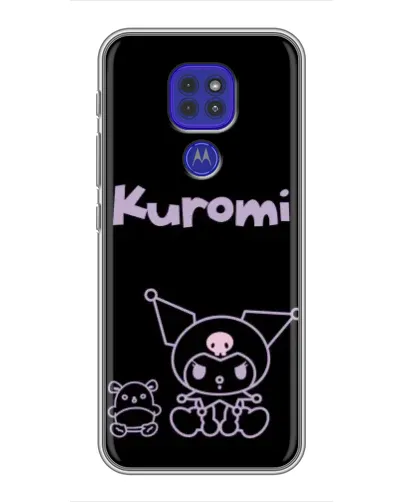 Чехол для Motorola MOTO G9 Play с картинкой «Kuromi — черный минимализм» Чехол для Motorola MOTO G9 Play с картинкой «Kuromi — черный минимализм»