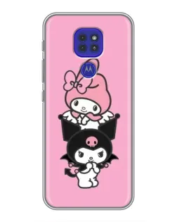 Чехол для Motorola MOTO G9 Play с картинкой «My Melody и Kuromi» Чехол для Motorola MOTO G9 Play с картинкой «My Melody и Kuromi»