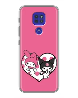 Чехол для Motorola MOTO G9 Play с картинкой «Kuromi и My Melody» Чехол для Motorola MOTO G9 Play с картинкой «Kuromi и My Melody»