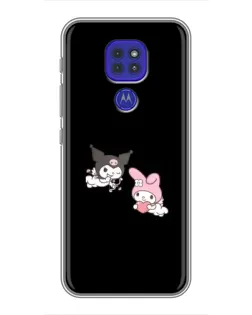 Чехол для Motorola MOTO G9 Play с картинкой «My Melody и Kuromi» Чехол для Motorola MOTO G9 Play с картинкой «My Melody и Kuromi»