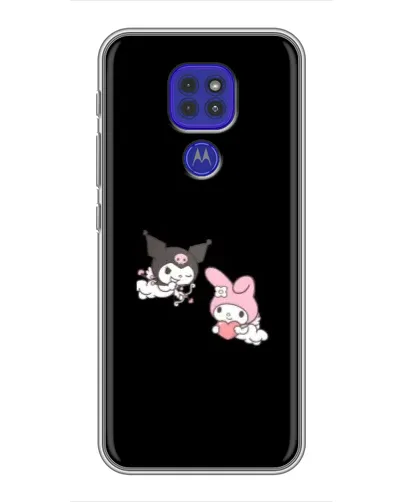 Чехол для Motorola MOTO G9 Play с картинкой «My Melody и Kuromi» Чехол для Motorola MOTO G9 Play с картинкой «My Melody и Kuromi»