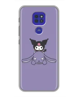 Чехол для Motorola MOTO G9 Play с картинкой «Kuromi на лиловом фоне» Чехол для Motorola MOTO G9 Play с картинкой «Kuromi на лиловом фоне»