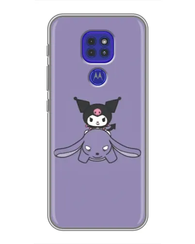 Чехол для Motorola MOTO G9 Play с картинкой «Kuromi на лиловом фоне» Чехол для Motorola MOTO G9 Play с картинкой «Kuromi на лиловом фоне»