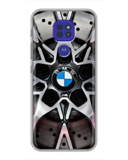 Чехол для Motorola MOTO G9 Play с картинкой «BMW — деталь диска»
