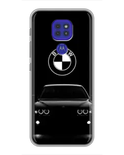 Чехол для Motorola MOTO G9 Play с картинкой «BMW — взгляд из темноты»