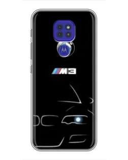 Чехол для Motorola MOTO G9 Play с картинкой «Минималистичный принт BMW M3»