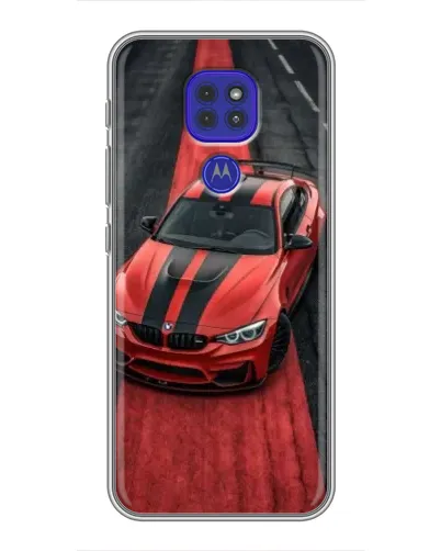 Чехол для Motorola MOTO G9 Play с картинкой «BMW на красной дорожке» Чехол для Motorola MOTO G9 Play с картинкой «BMW на красной дорожке»