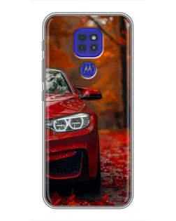 Чехол для Motorola MOTO G9 Play с картинкой «Осенняя BMW M4»